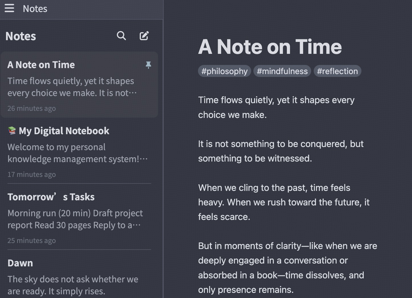 Ice Note Focused Writing Experience